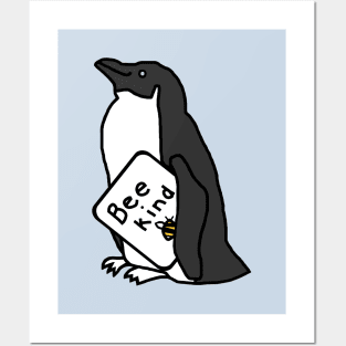 Be Kind Penguin Posters and Art